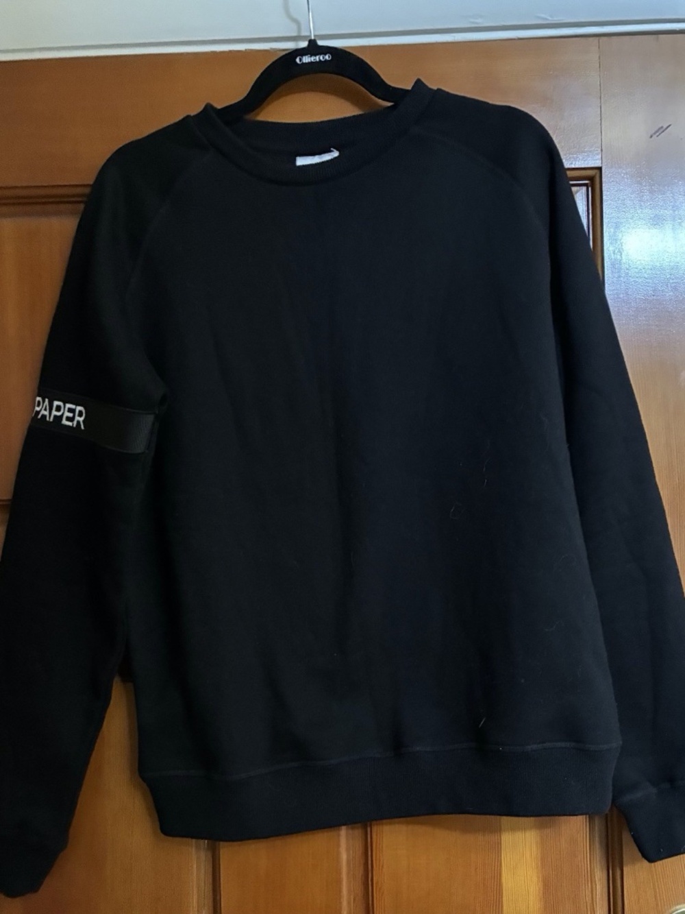 Daily Paper Black Cotton Logo Sweatshirt SZ M